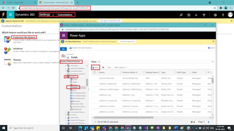 How to Move CRM Customizations  between Dynamics 365 CRM Environments using classic mode and Power Apps Maker Portal.